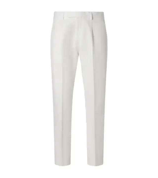 Cotton and linen straight pants
