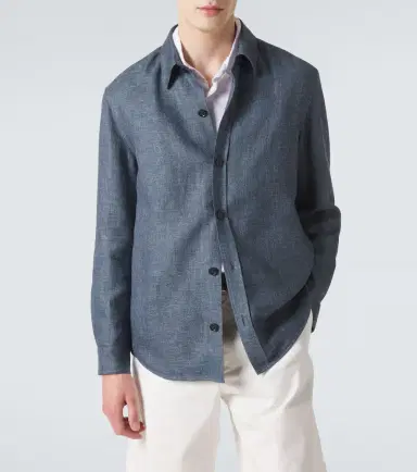 Zegna Cashmere, linen and silk overshirt | Thumbnail 2 Zegna Cashmere, linen and silk overshirt | Thumbnail 2