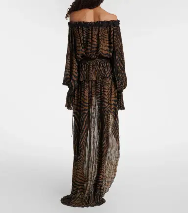 BLUMARINE Asymmetric ruffled printed miniskirt | Thumbnail 2 BLUMARINE Asymmetric ruffled printed miniskirt | Thumbnail 2
