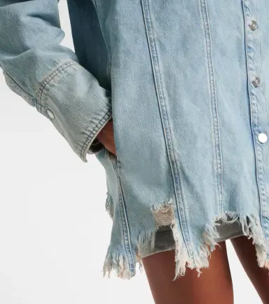 BLUMARINE Embroidered denim overshirt | Thumbnail 3 BLUMARINE Embroidered denim overshirt | Thumbnail 3