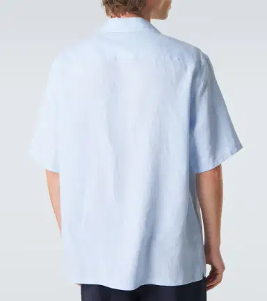 Zegna Linen bowling shirt | Thumbnail 3 Zegna Linen bowling shirt | Thumbnail 3
