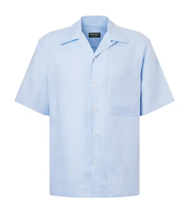Zegna Linen bowling shirt