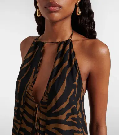 BLUMARINE Printed asymmetric halterneck top | Thumbnail 2