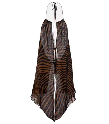 BLUMARINE Printed asymmetric halterneck top | Thumbnail 1