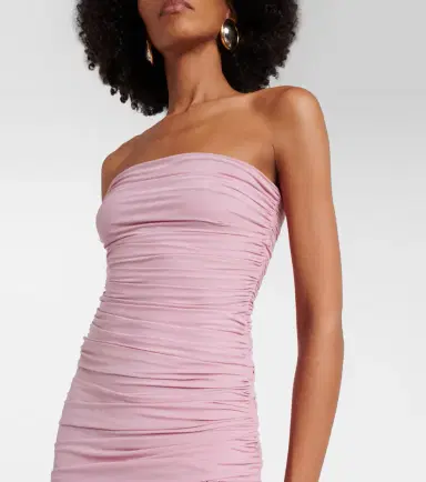BLUMARINE Asymmetric ruffled georgette gown | Thumbnail 2