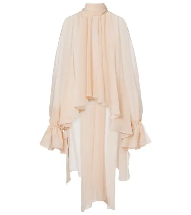 Asymmetric georgette blouse