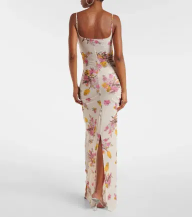 BLUMARINE Floral-appliqué floral jersey maxi dress | Thumbnail 5