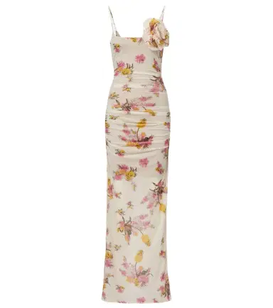 BLUMARINE Floral-appliqué floral jersey maxi dress | Thumbnail 1