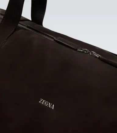 Zegna Leather duffel bag | Thumbnail 4