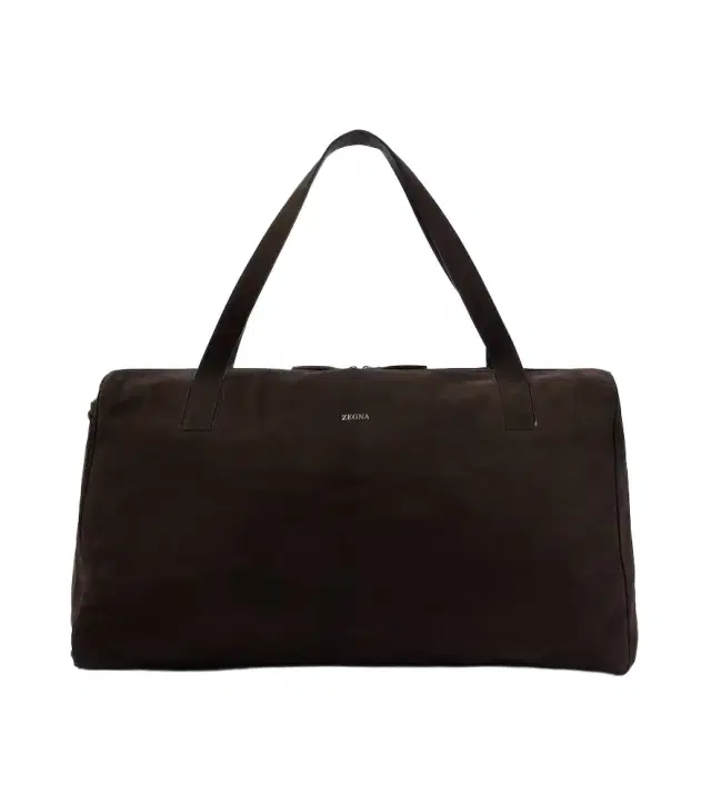 Leather duffel bag