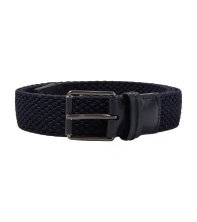 Zegna Braided leather-trimmed belt | Thumbnail 1