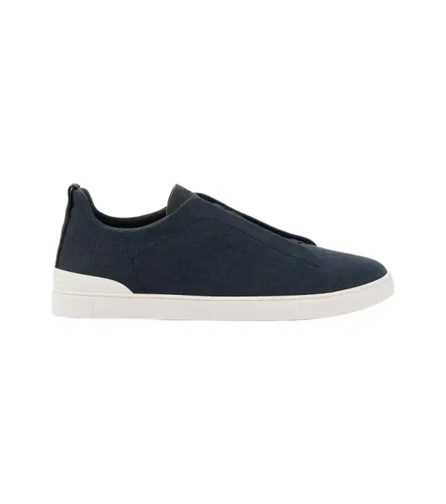 Triple Stitch canvas slip-on sneakers