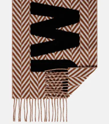 JW Anderson Logo wool and alpaca-blend scarf | Thumbnail 2