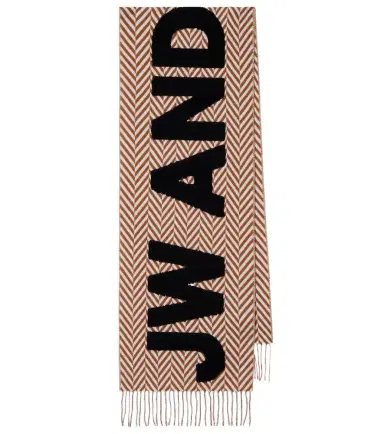 JW Anderson Logo wool and alpaca-blend scarf | Thumbnail 1