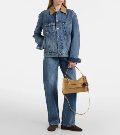 JW Anderson Loafer Small suede shoulder bag | Thumbnail 5 JW Anderson Loafer Small suede shoulder bag | Thumbnail 5
