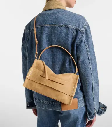 JW Anderson Loafer Small suede shoulder bag | Thumbnail 6 JW Anderson Loafer Small suede shoulder bag | Thumbnail 6
