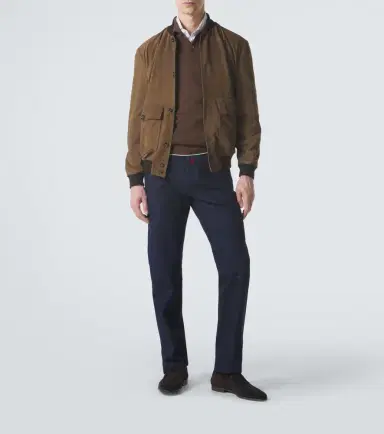 Kiton Suede bomber jacket | Thumbnail 3 Kiton Suede bomber jacket | Thumbnail 3