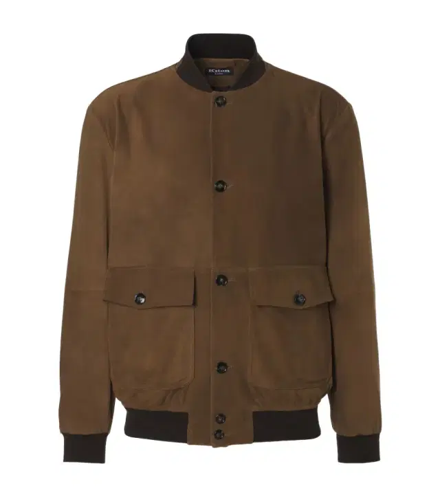 Kiton Suede bomber jacket