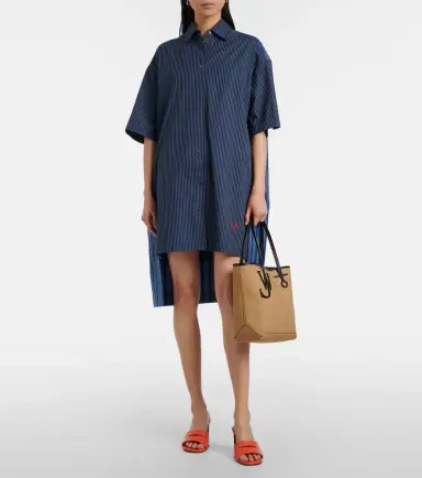 JW Anderson Leather-trimmed canvas tote bag | Thumbnail 4 JW Anderson Leather-trimmed canvas tote bag | Thumbnail 4