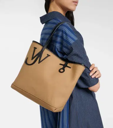 JW Anderson Leather-trimmed canvas tote bag | Thumbnail 5 JW Anderson Leather-trimmed canvas tote bag | Thumbnail 5
