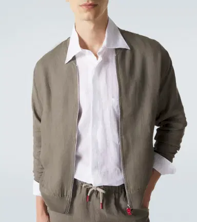 Kiton Linen bomber jacket | Thumbnail 6 Kiton Linen bomber jacket | Thumbnail 6