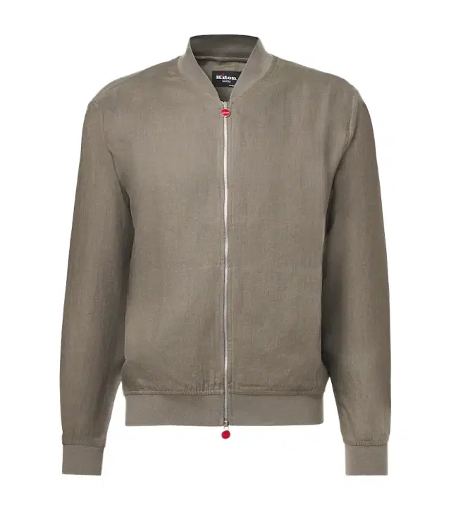 Linen bomber jacket