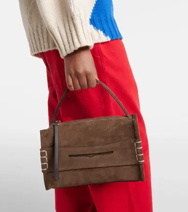 JW Anderson Loafer Small suede top-handle bag | Thumbnail 5