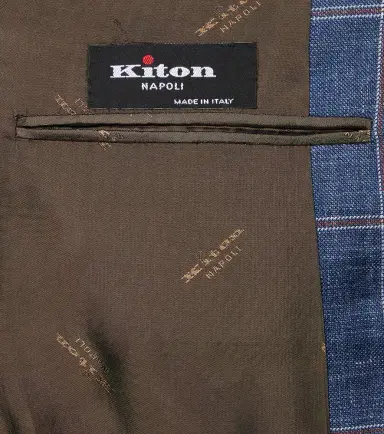 Kiton Checked cashmere, wool, silk, and linen blazer | Thumbnail 2