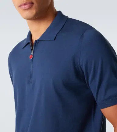 Kiton Cotton half-zip polo shirt | Thumbnail 5