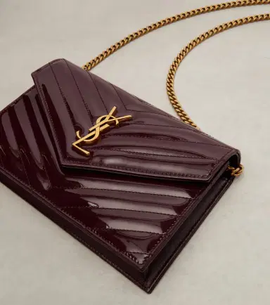 Saint Laurent Cassandre Envelope leather wallet on chain | Thumbnail 2 Saint Laurent Cassandre Envelope leather wallet on chain | Thumbnail 2