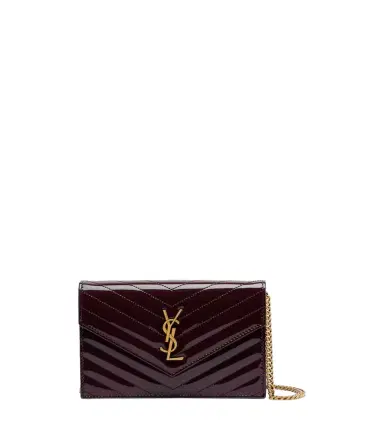 Saint Laurent Cassandre Envelope leather wallet on chain | Thumbnail 1 Saint Laurent Cassandre Envelope leather wallet on chain | Thumbnail 1
