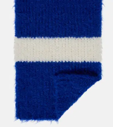 JW Anderson Striped alpaca-blend scarf | Thumbnail 2