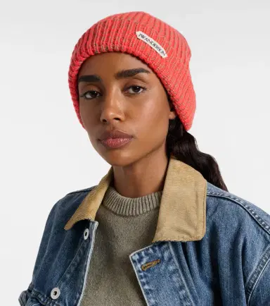 JW Anderson Ribbed-knit wool and cotton beanie | Thumbnail 4