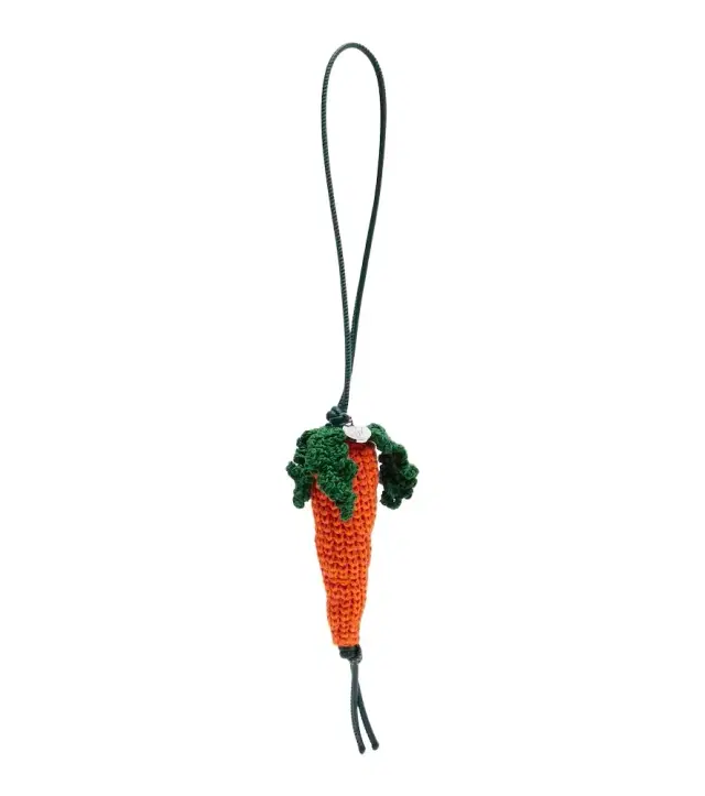 JW Anderson Carrot knitted bag charm