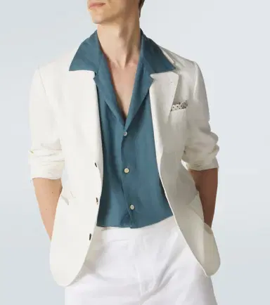 Kiton Linen bowling shirt | Thumbnail 2