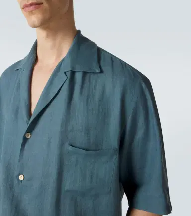 Kiton Linen bowling shirt | Thumbnail 3