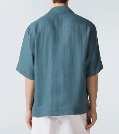 Kiton Linen bowling shirt | Thumbnail 6