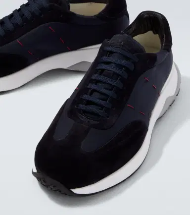 Kiton Suede-trimmed sneakers | Thumbnail 2