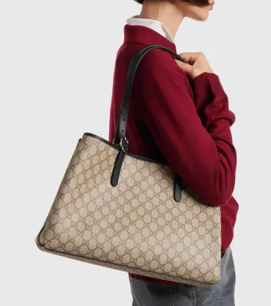 Gucci GG Emblem Large shopper | Thumbnail 5