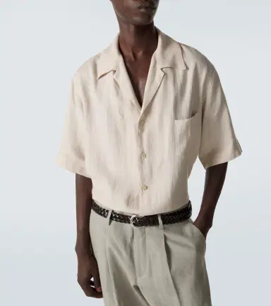 Kiton Linen bowling shirt | Thumbnail 3