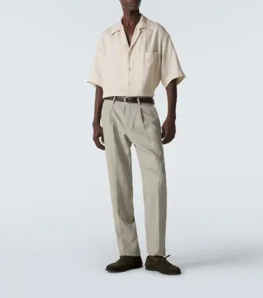 Kiton Linen bowling shirt | Thumbnail 5