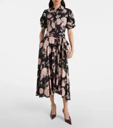 Erdem Floral belted shirt dress | Thumbnail 2 Erdem Floral belted shirt dress | Thumbnail 2
