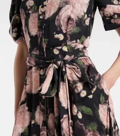 Erdem Floral belted shirt dress | Thumbnail 3 Erdem Floral belted shirt dress | Thumbnail 3