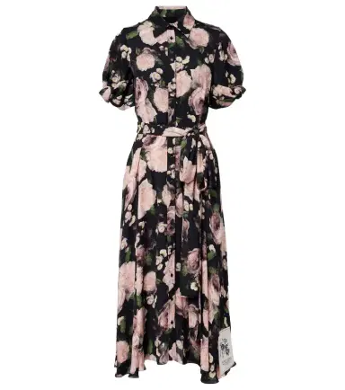 Erdem Floral belted shirt dress | Thumbnail 1 Erdem Floral belted shirt dress | Thumbnail 1