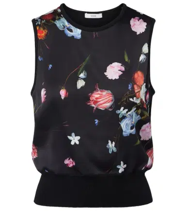 Erdem Floral printed wool top | Thumbnail 1