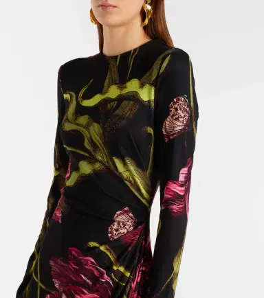 Erdem Floral jersey midi dress | Thumbnail 2 Erdem Floral jersey midi dress | Thumbnail 2