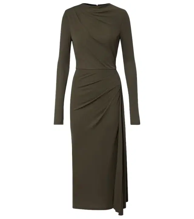 Erdem Draped jersey midi dress