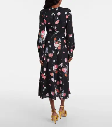 Erdem Floral crêpe midi dress | Thumbnail 3