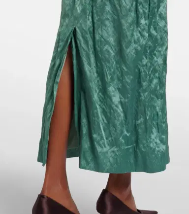 Erdem Floral-appliqué satin midi dress | Thumbnail 5 Erdem Floral-appliqué satin midi dress | Thumbnail 5