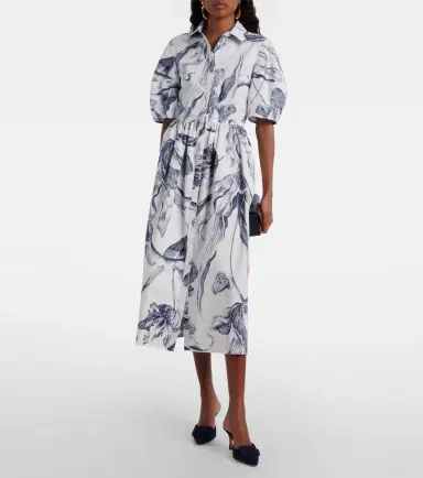 Erdem Floral cotton poplin shirt dress | Thumbnail 2 Erdem Floral cotton poplin shirt dress | Thumbnail 2
